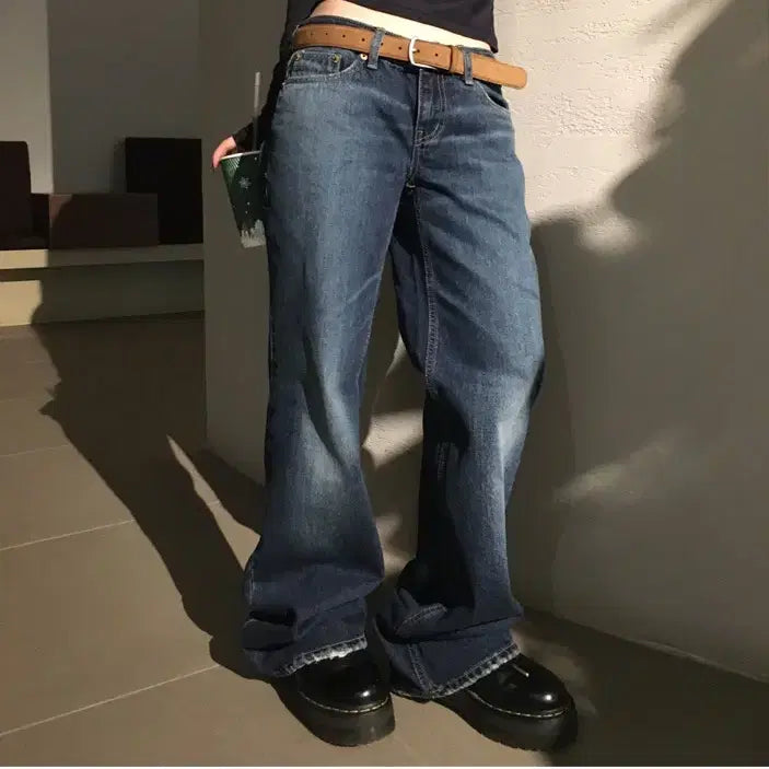 [BUNJANG] Our Cabinet Newtro Low Pants - L / 아워캐비넷 newtro low pants- L