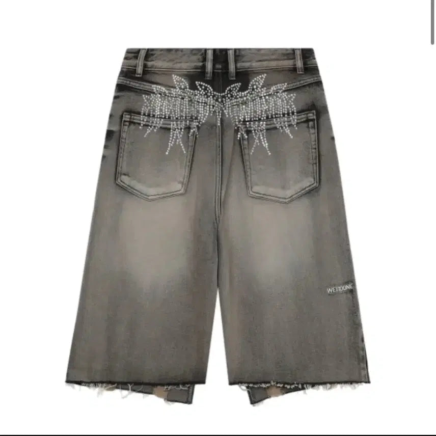[BUNJANG] WE11DONE Jewel Denim Shorts / WE11DONE 보석 디테일 데님 쇼츠 M 정품 희귀 모델