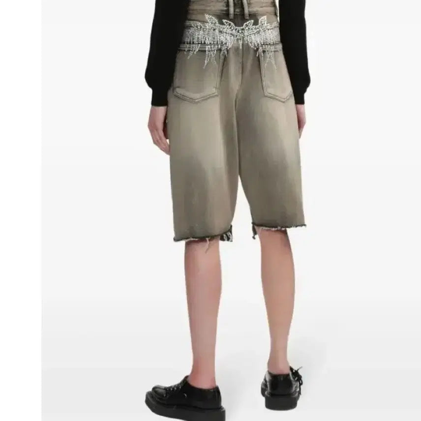 [BUNJANG] WE11DONE Jewel Denim Shorts / WE11DONE 보석 디테일 데님 쇼츠 M 정품 희귀 모델