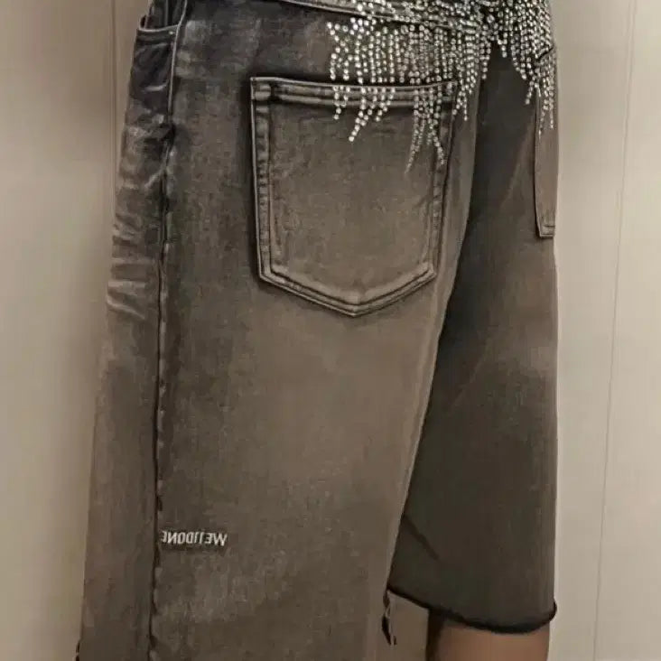 [BUNJANG] WE11DONE Jewel Denim Shorts / WE11DONE 보석 디테일 데님 쇼츠 M 정품 희귀 모델