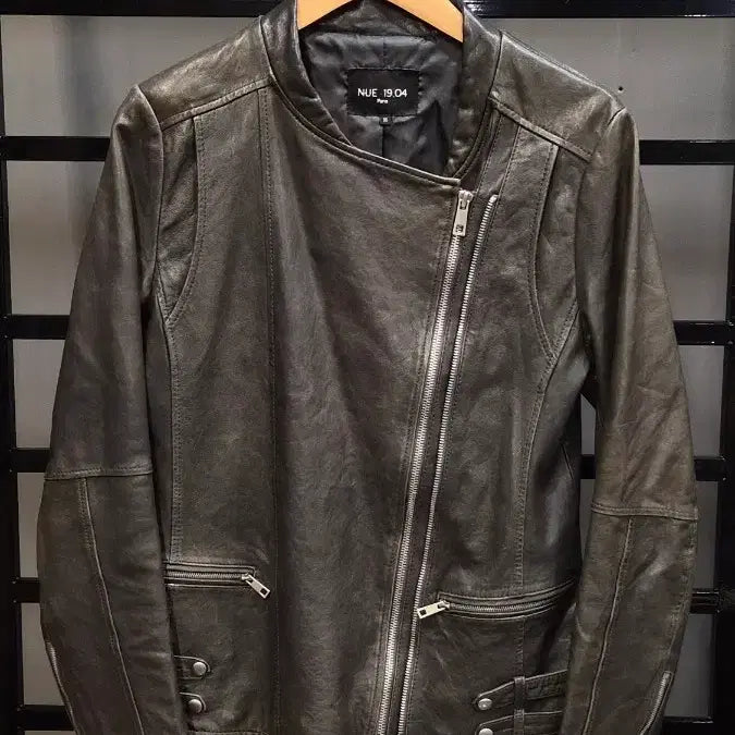 [BUNJANG] NUE 19.04 Lambskin Leather Biker Jacket / [55] NUE 19.04 이태리 천연 양가죽 라이더 자켓 6.9