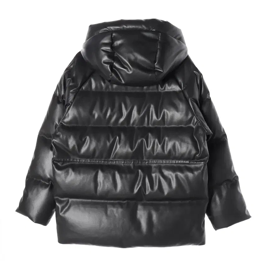 [BUNJANG] Uniform Bridge Leather Shelter Duck Down Padded Jacket / 유니폼브릿지 23FW 덕다운  레더 쉘터 가죽 패딩