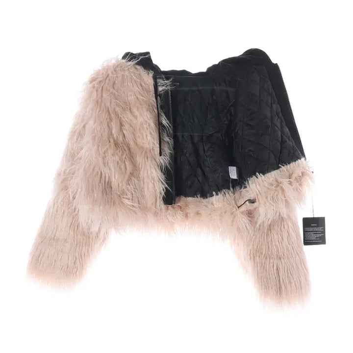 [BUNJANG] ODOR Crusted Hood Fur Jacket / (새상품) 오도어 ODOR 24FW 크러스티 후드 퍼 자켓 재킷