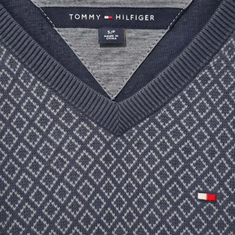 [BUNJANG] Tommy Hilfiger V-Neck Knit Sweater / 타미힐피거 브이넥 니트 스웨터 남성 니트(95~100)