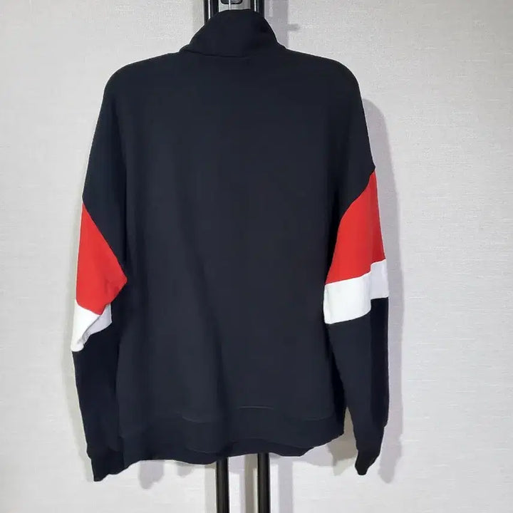 [BUNJANG] Kkonss Universal Color Block Half-Zip Sweatshirt / 꼰스 공용 유니버설 배색 반집업 맨투맨 F