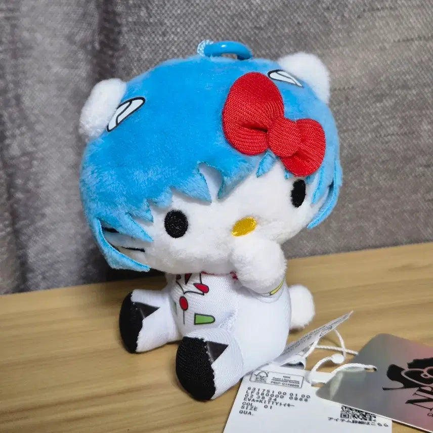 [BUNJANG] Evangelion x Hello Kitty Rei Ayanami Plush Doll (Lowry&