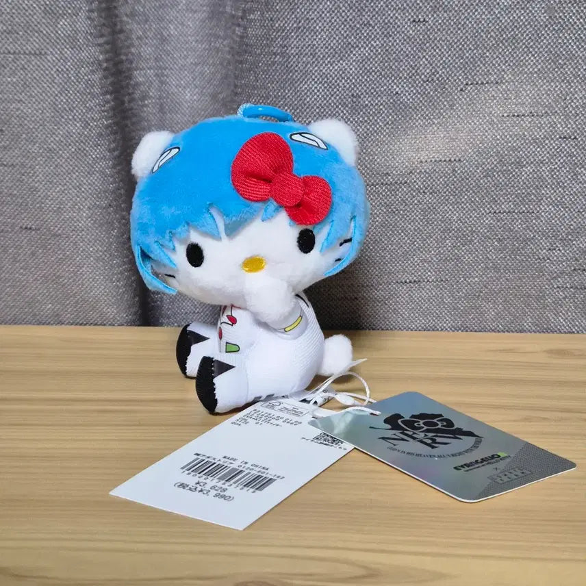 [BUNJANG] Evangelion x Hello Kitty Rei Ayanami Plush Doll (Lowry&