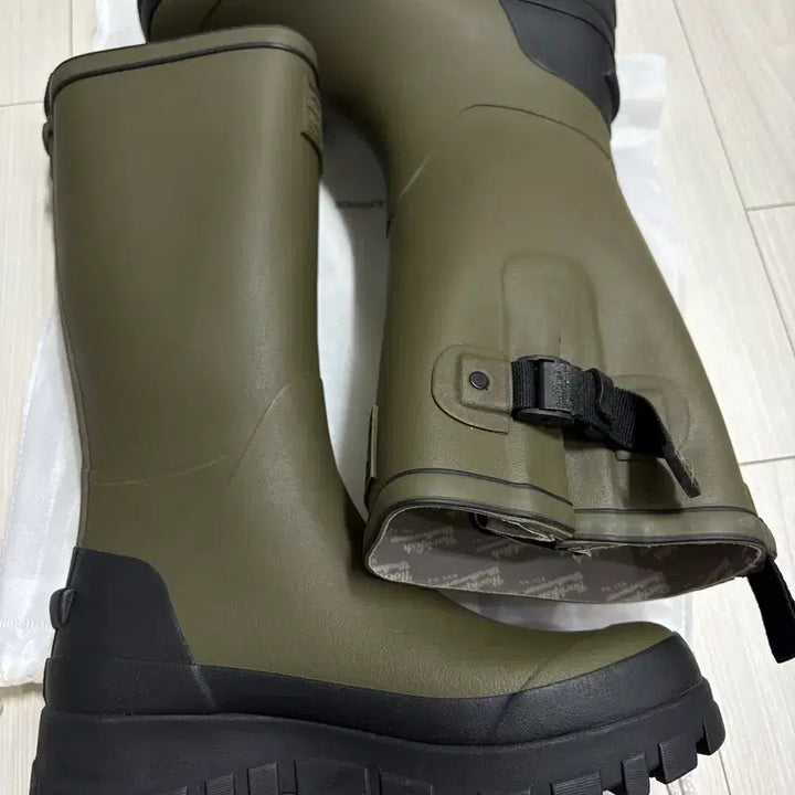 [BUNJANG] Rockfish Weatherwear Long Rain Boots Khaki / 락피쉬 웨더웨어 롱 레인부츠 카키 새상품