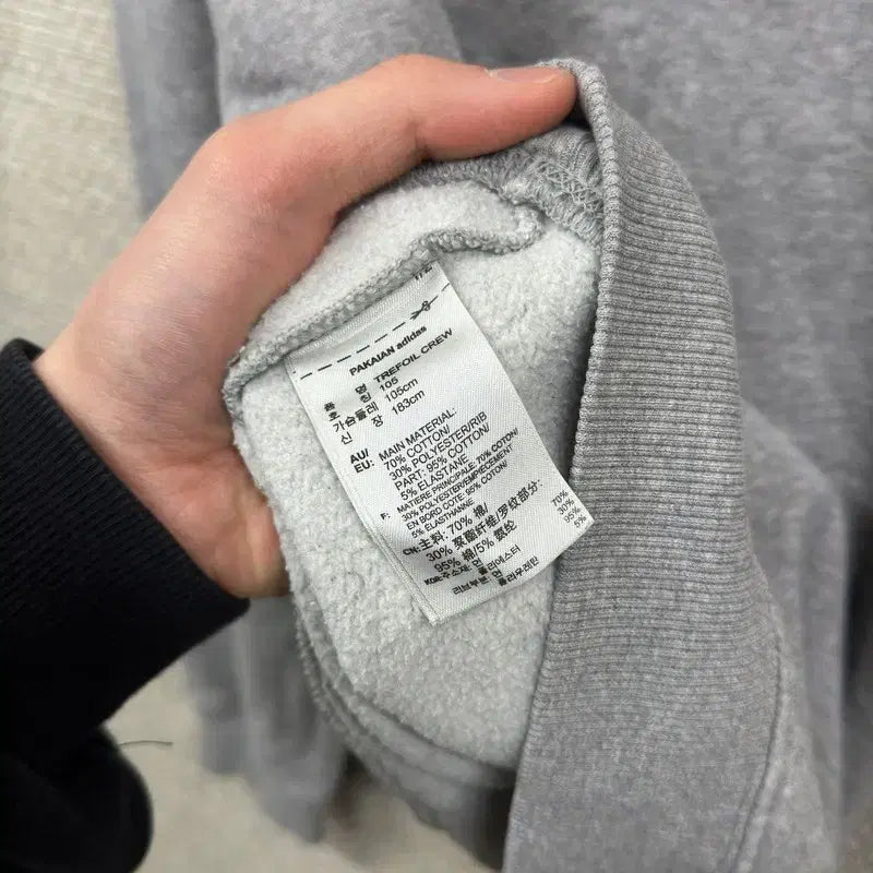 [SOLD OUT] 아디다스 약기모 빅트레포일 맨투맨 105 M13373