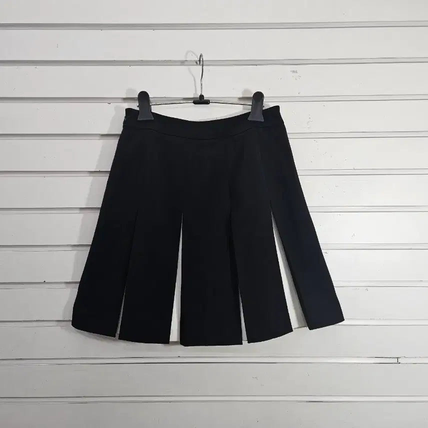 [BUNJANG] Vanilla.B Pleated Midi Skirt / 봄/바닐라비 블랙 아이보리 주름포인트 스커트/보물찾기천사