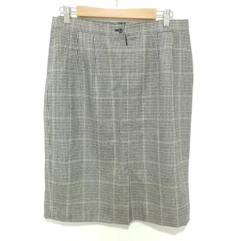 [BUNJANG] Daks Wool Silk Blend Checkered Skirt / 닥스 울 실크 혼방 체크 스커트 82_i5135