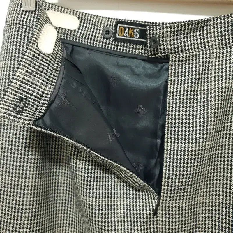 [BUNJANG] Daks Wool Silk Blend Checkered Skirt / 닥스 울 실크 혼방 체크 스커트 82_i5135