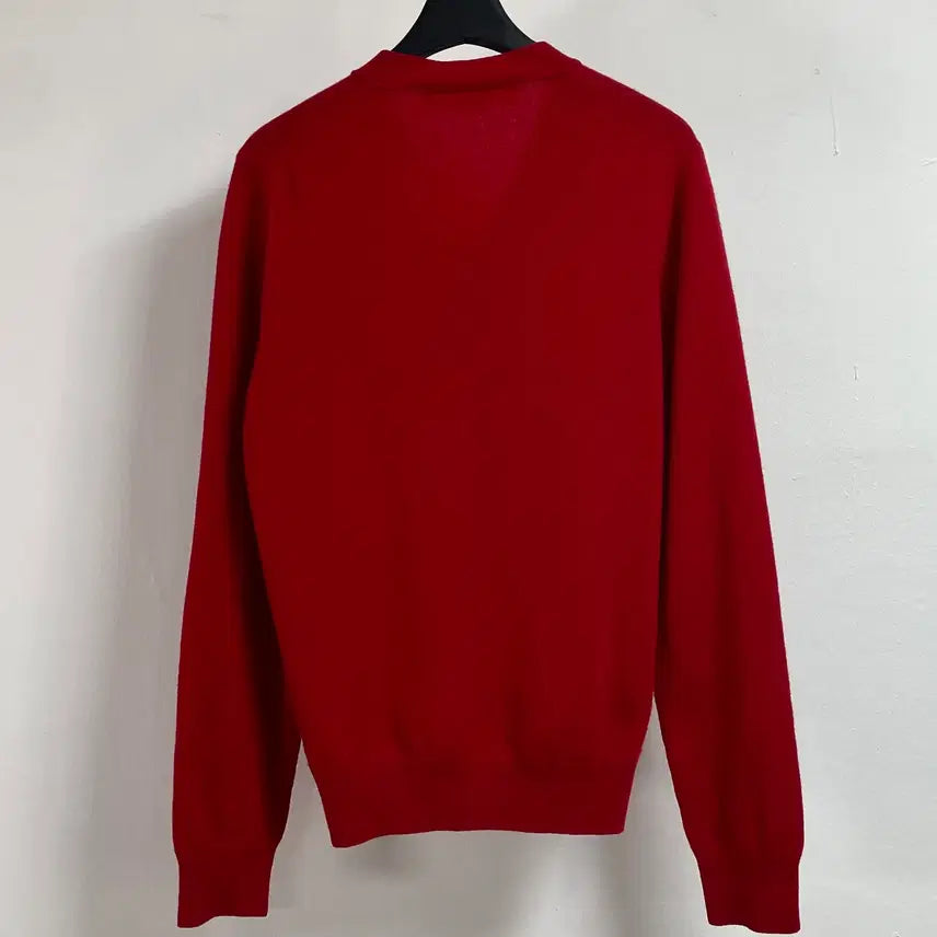 [BUNJANG] Comme des Garcons Wappen V-Neck Wool Cardigan / 꼼데가르송 와펜 브이넥 울 가디건 (on.07)