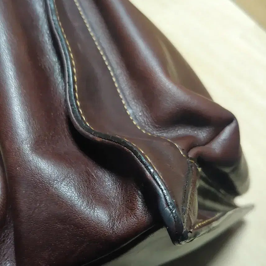 [BUNJANG] Dakota Calfskin Leather Briefcase / 초콜릿 컬러 Dakota 가죽 서류가방 남자가방