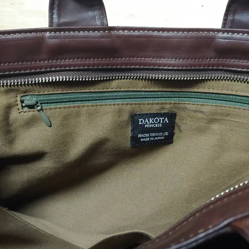 [BUNJANG] Dakota Calfskin Leather Briefcase / 초콜릿 컬러 Dakota 가죽 서류가방 남자가방