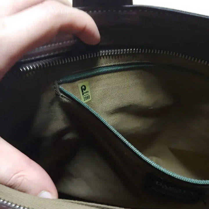 [BUNJANG] Dakota Calfskin Leather Briefcase / 초콜릿 컬러 Dakota 가죽 서류가방 남자가방
