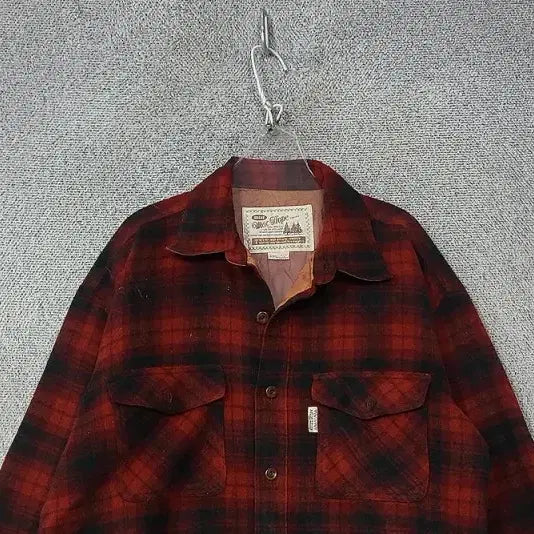 [BUNJANG] MacHope Red Flannel Vintage Jacket (L) / 맥호프 레드 플란넬 빈티지 자켓 L