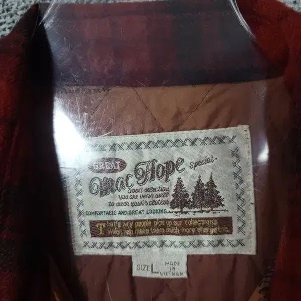 [BUNJANG] MacHope Red Flannel Vintage Jacket (L) / 맥호프 레드 플란넬 빈티지 자켓 L