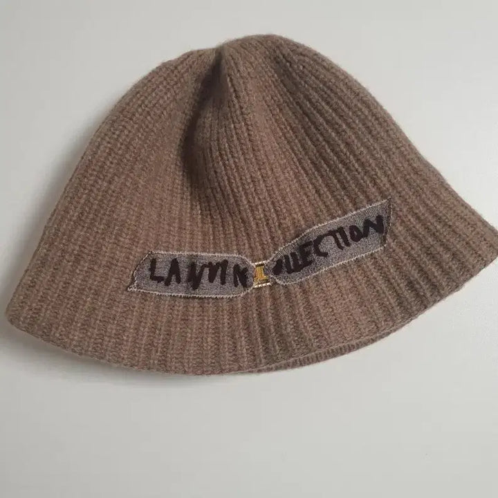 [BUNJANG] Lanvin Collection Wool Blend Emblem Bucket Hat / 랑방컬렉션 울 블렌드 엠블럼 버킷 햇