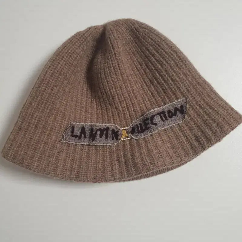 [BUNJANG] Lanvin Collection Wool Blend Emblem Bucket Hat / 랑방컬렉션 울 블렌드 엠블럼 버킷 햇