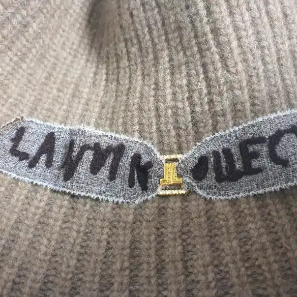 [BUNJANG] Lanvin Collection Wool Blend Emblem Bucket Hat / 랑방컬렉션 울 블렌드 엠블럼 버킷 햇