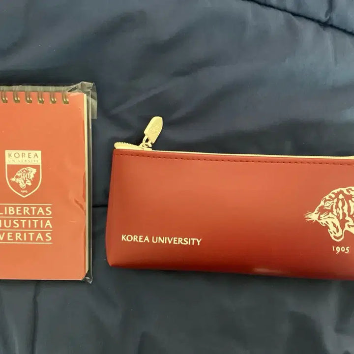 [BUNJANG] Korea University Hoodie Pencil Case Notebook / 고려대학교 후드티 필통 노트