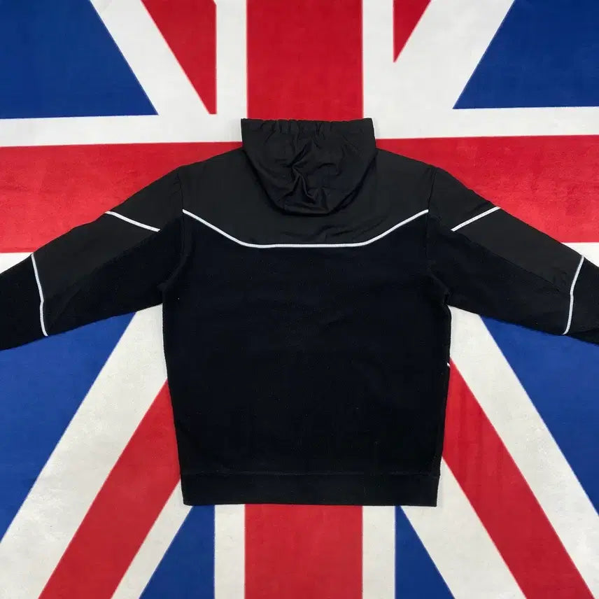 [BUNJANG] Adidas Nylon Fleece Hooded Jacket / 아디다스 나일론배색 플리스 후드티 L