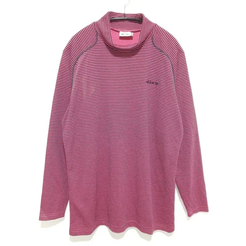 [BUNJANG] Adidas Golf Striped Half-Zip Polo Shirt / 아디다스 골프 스트라이프 반 폴라 티 XO_i5160