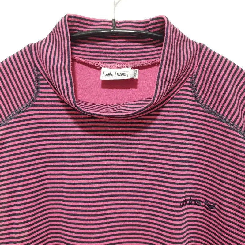 [BUNJANG] Adidas Golf Striped Half-Zip Polo Shirt / 아디다스 골프 스트라이프 반 폴라 티 XO_i5160
