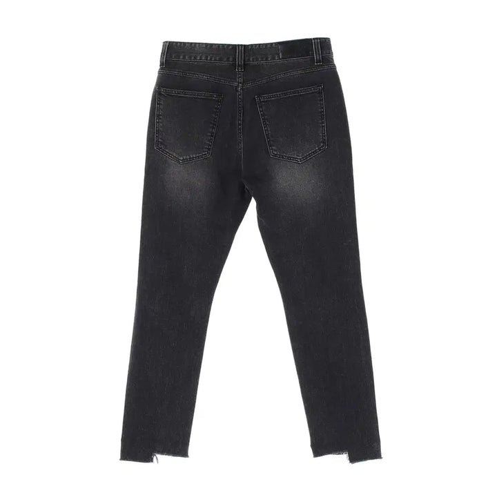 [BUNJANG] PLAC 623 Slim Cropped Washed Denim Jeans / 플랙 623 슬림 크롭 워시드 데님 팬츠 데미지 진