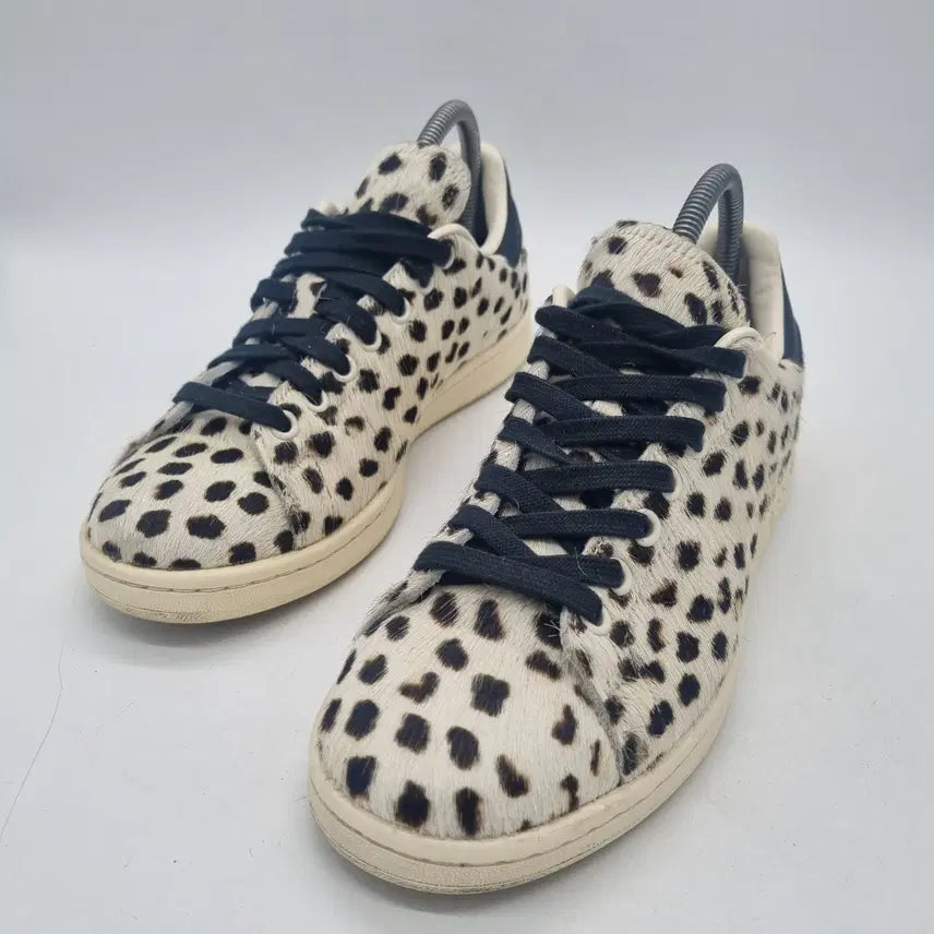 [BUNJANG] Adidas Stan Smith Leopard Print Sneakers / 아디다스 스탠스미스 송치 레오파드 화이트 남성 250mm