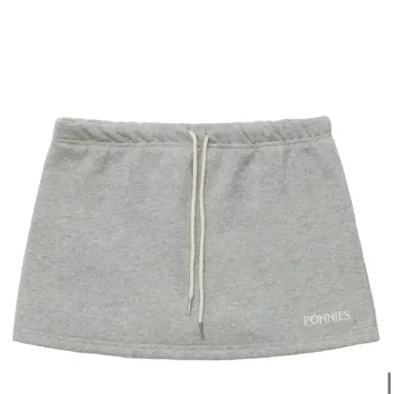 [BUNJANG] Ponyz Gray Mini Skirt / 포니즈 퍼후드집업+그레이 스커트 속바지내장 세트판매