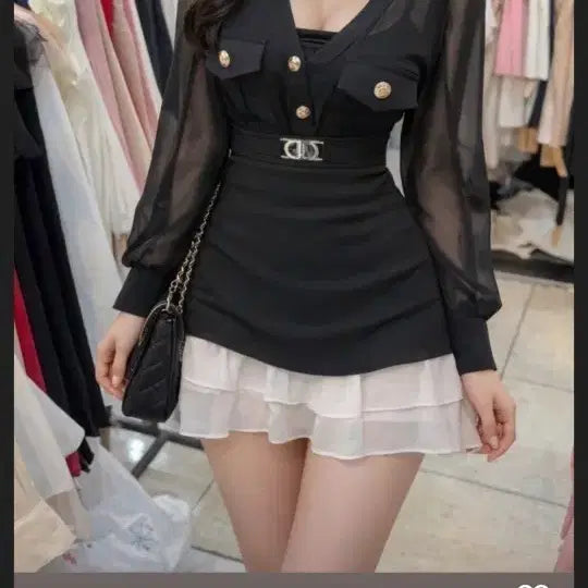 [BUNJANG] Fashion Set - Top (Free Size) &amp; Bottom (Size 77) / 상의프리 하의77 주문