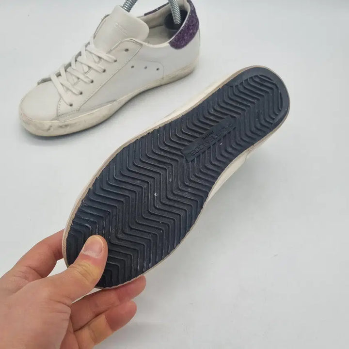 [BUNJANG] Philippe Model Glitter Low-Top Sneakers (White) / 필립모델 로우탑 스니커즈 글리터 여성 230mm(36)