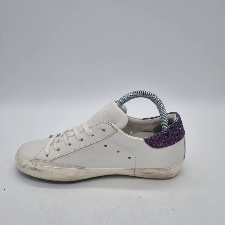 [BUNJANG] Philippe Model Glitter Low-Top Sneakers (White) / 필립모델 로우탑 스니커즈 글리터 여성 230mm(36)