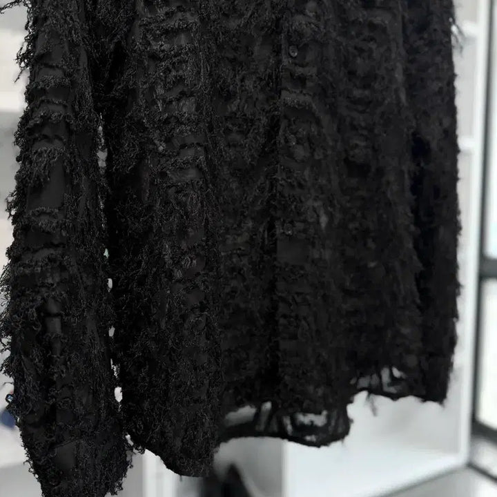 [BUNJANG] Vintage Sheer Fringe Shirt / 빈티지 시어 프린지 셔츠