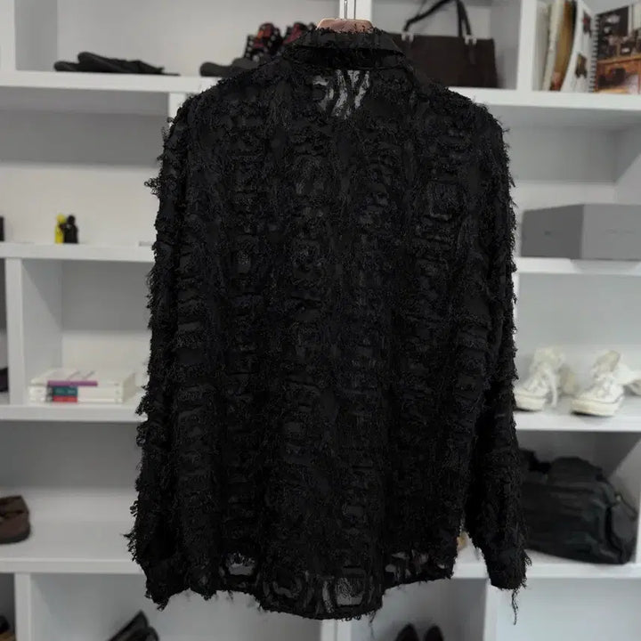 [BUNJANG] Vintage Sheer Fringe Shirt / 빈티지 시어 프린지 셔츠