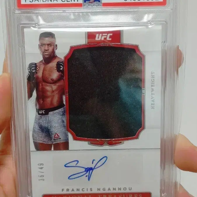 [BUNJANG] Francis Ngannou UFC Match-Worn Patch Auto Card / 은가누 경기실착 패치오토