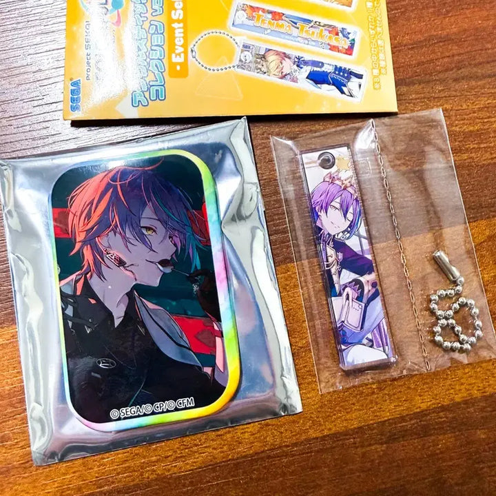 [BUNJANG] Project Sekai Rui Acrylic Keychain &amp; Square Badge Bundle Set / (새상품) 프로세카 프세카 루이 아크릴 키체인, 캔뱃지