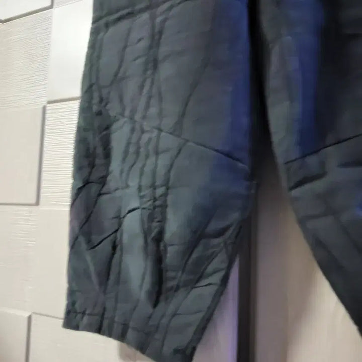 [BUNJANG] Natural Dye Quilted Wide Pants / 천연염색  누빔 퀼팅 와이드 팬츠