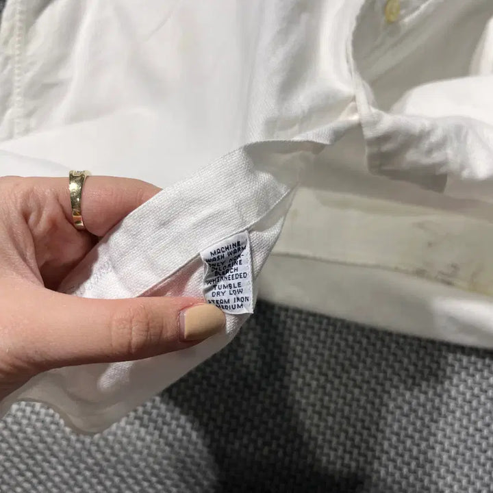 [BUNJANG] Polo White Shirt (Size 115) / 폴로 화이트 셔츠 (115) (OLD-8558)