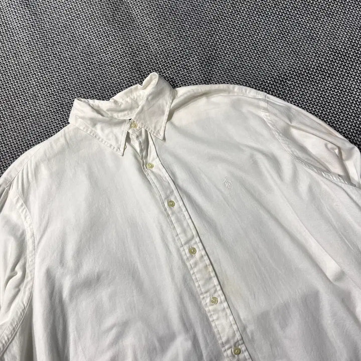 [BUNJANG] Polo White Shirt (Size 115) / 폴로 화이트 셔츠 (115) (OLD-8558)