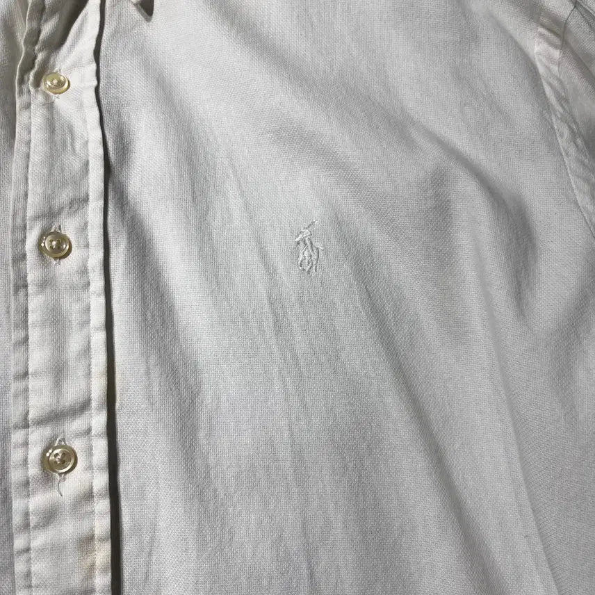 [BUNJANG] Polo White Shirt (Size 115) / 폴로 화이트 셔츠 (115) (OLD-8558)