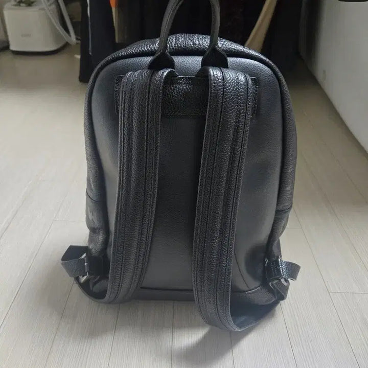 [SOLD OUT] 메트로시티 블랙 레더 백팩 가방