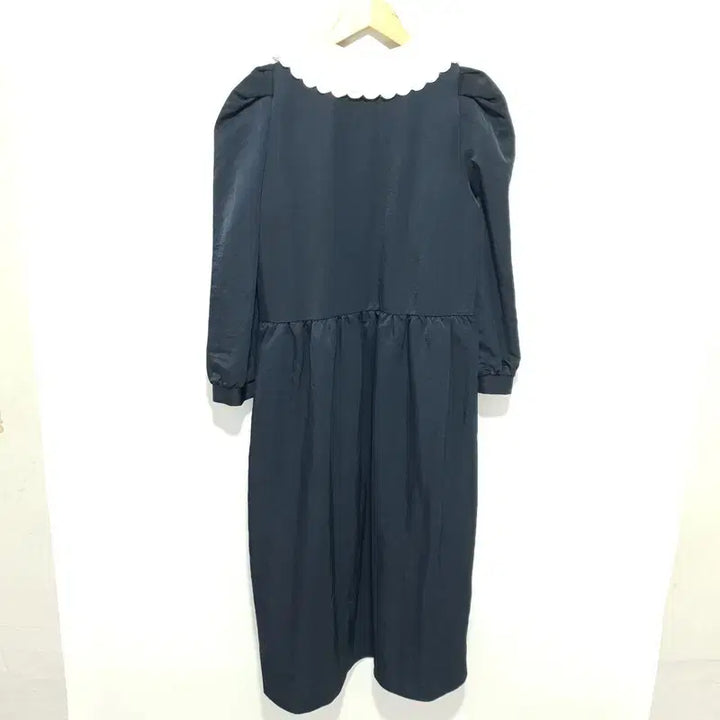 [BUNJANG] Dew E Dew E Wave Collar Dress M0492 / 듀이듀이 웨이브 카라 드레스 S_M0492