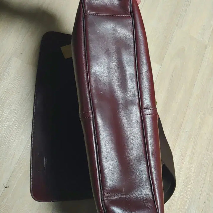 [BUNJANG] Coach Mail Bag M / 소가죽 메일백 코치 버건디 백  L