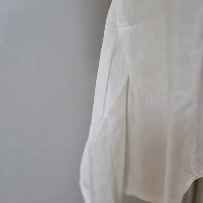 [BUNJANG] Missa Ivory Linen Blouse / A-14 미샤 아이보리 반팔 린넨 블라우스