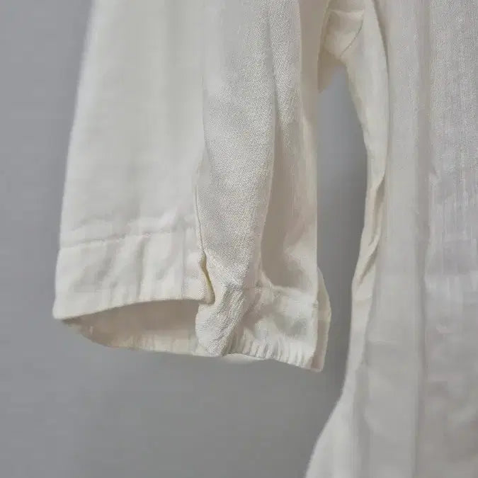 [BUNJANG] Missa Ivory Linen Blouse / A-14 미샤 아이보리 반팔 린넨 블라우스