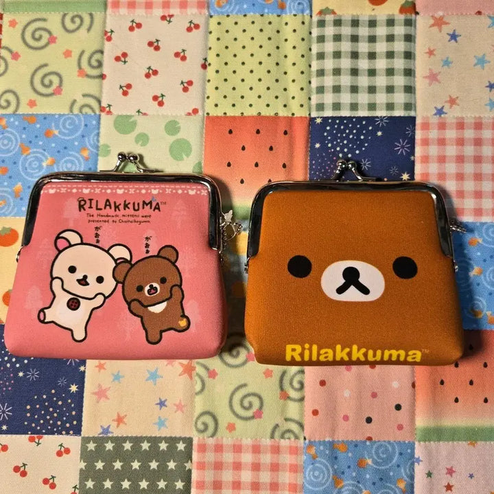 [BUNJANG] Rilakkuma Coin Purse (Pink/Brown) / [고전] 리락쿠마 동전지갑 가마구치 핑크/브라운 2종