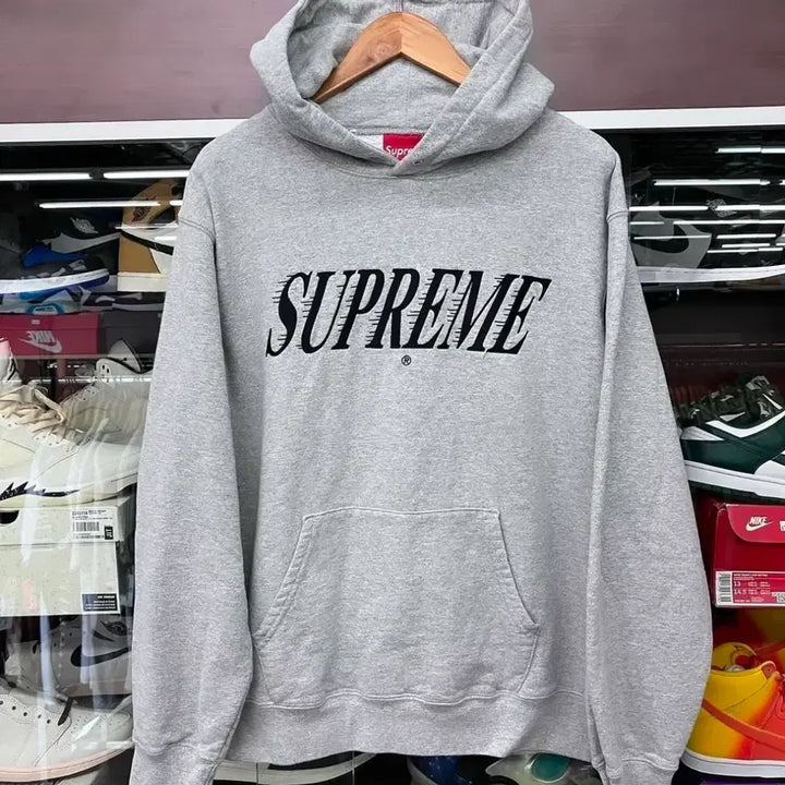 [BUNJANG] Supreme Crossover Hoodie (Heather Grey) - XL / [XL] 정품 슈프림 후드